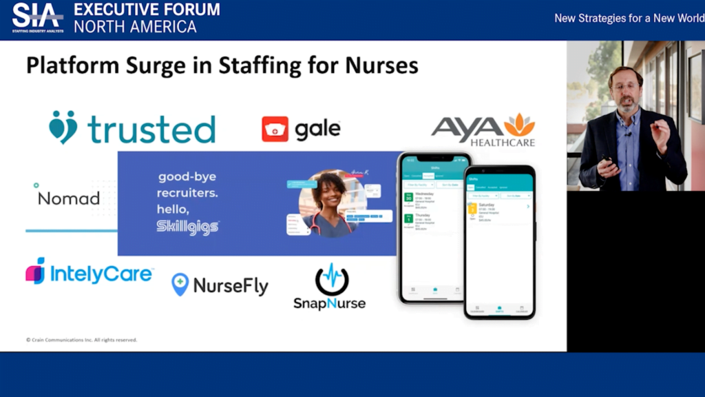 healthcare is seeing the entrance of many online staffing platforms